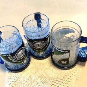 Freezer Mug MLB Milwaukee Brewers Cup By Duck House Keep Drinks Cold - Set Of 3